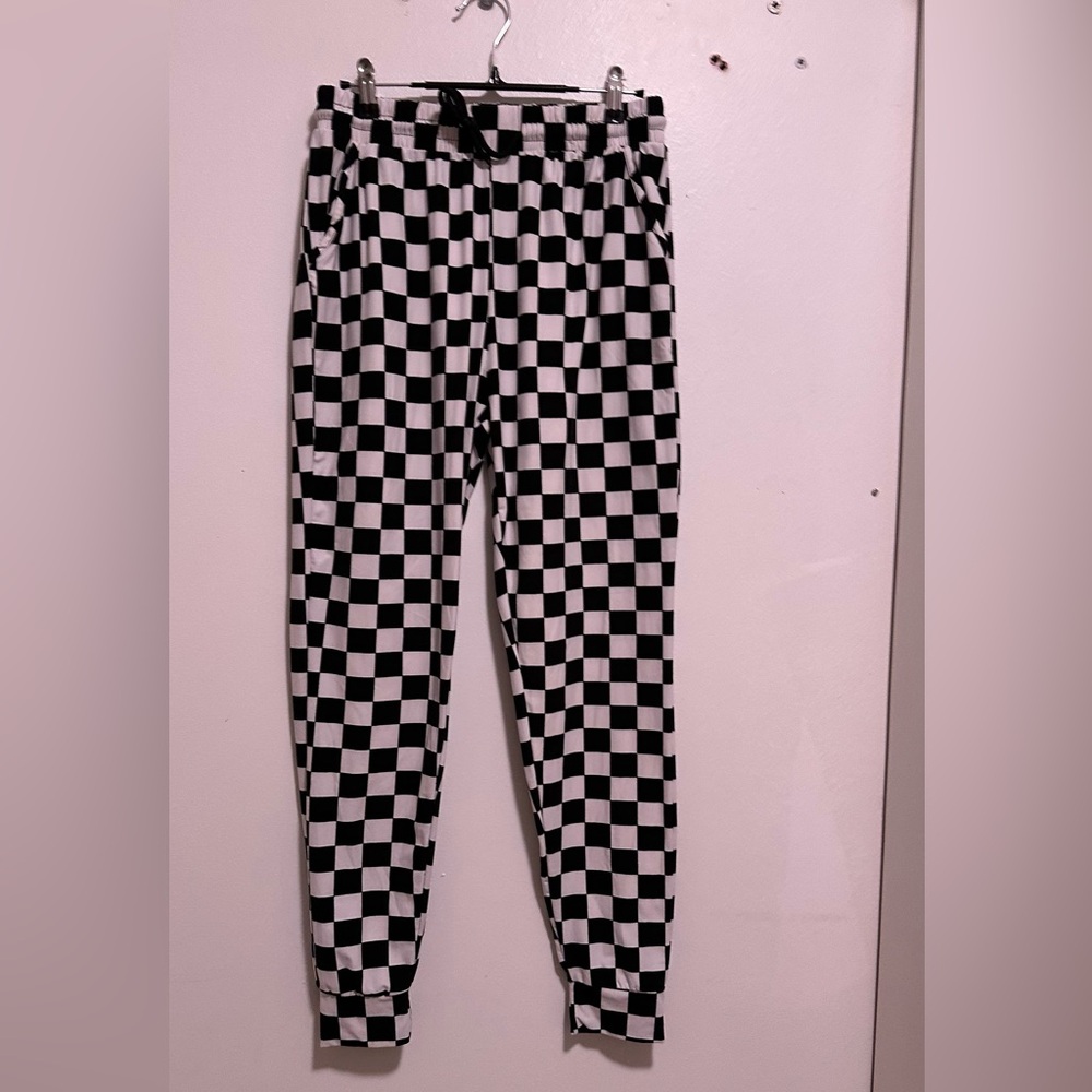 Checkered joggers